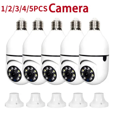 $27.78 • Buy Lot 360° 1080P IP E27 Light Bulb Camera Wi-Fi Night Smart Home Wireless Security