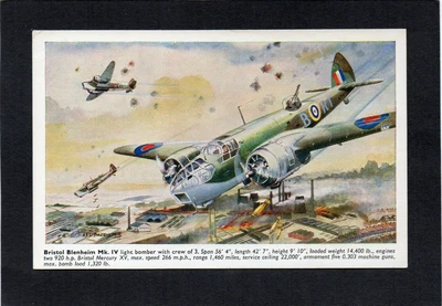 £1.99 • Buy AFD Bannister Art Postcard - Bristol Blenheim Mk.IV Aircraft. Publ:- Salmon.