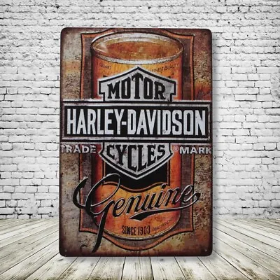 Harley Davidson Motorcycle Vintage Style Tin Bar Sign Man Cave Collectible New • $9.99