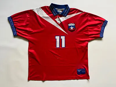 £270 • Buy + Chile National Team Football Shirt Soccer Jersey Reebok #11 Vintage