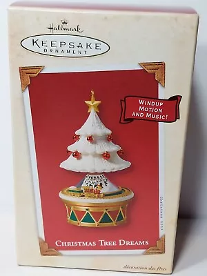 Hallmark Christmas Tree Dreams Motion & Music Ornament Wind Up 2003 • $12