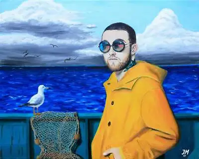 Mac Miller Larry Fisherman Poster Print Signed Poster Wall Art Decor No Frame • $22.95