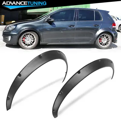 Universal Fitment 50mm Wide V3 Style Front Fender Flare Wheel Cover Trim 2PCS PP • $34.99