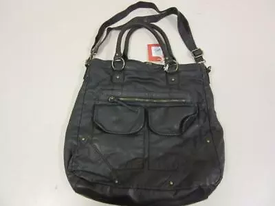 Black Merona Target Purse Black Faux Leather With Shoulder Straps And Pockets • $17.99