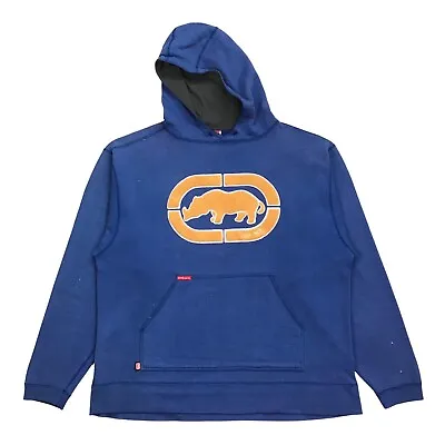 Vintage Ecko Unltd Hoodie 2xl Xxl Blue Sweatshirt Pullover Marc Hip Hop Rap Y2k • $34.99