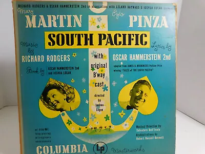 Mary Martin Ezio Pinza W Original B'way Cast– South Pacific 1949 12  LP ML 4180 • $12.23