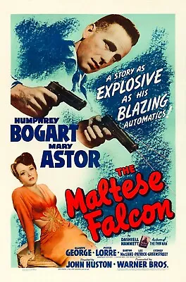 Free Same Day Shipping THE MALTESE FALCON Humphrey Bogart 11x17 Poster • $13.99