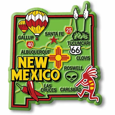 New Mexico Colorful State Magnet By Classic Magnets 2.7  X 3.1  • $7.99