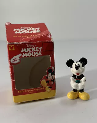 Enesco Mickey Mouse May Emerald Birth Crystal Figurine New In Damaged Box • $10