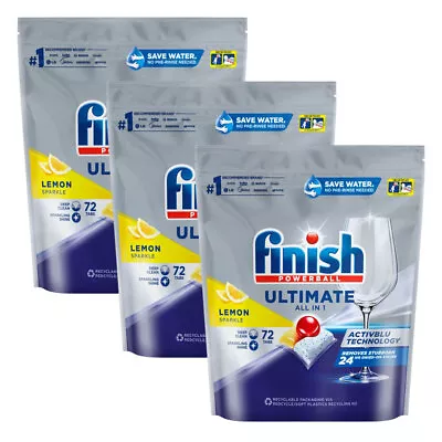 216pc Finish Powerball Ultimate All-in-One Dishwashing Tablets Lemon Sparkle • $99.95