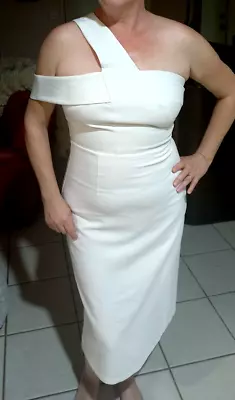 $45.90 • Buy Amelius Lined Dress In White Size 14
