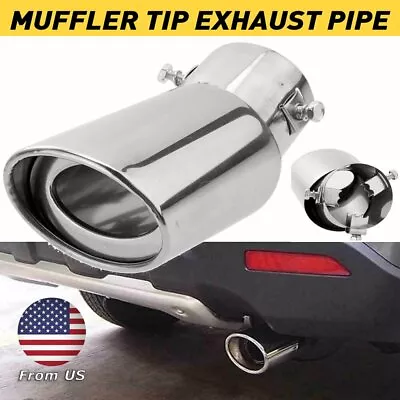 Auto Car Exhaust Tip Pipe Tail Muffler Stainless Replacement Steel Accessories • $12.99