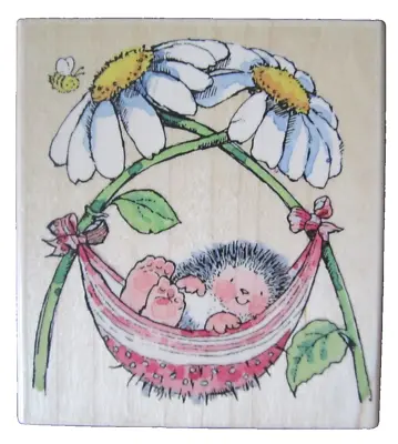 Penny Black Rubber Stamp 2000 NAP TIME 1719K Margaret Sherry Collection Hedgehog • $13.45