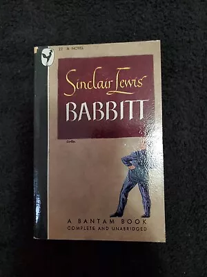 Bantam Books 22 BABBITT By Sinclair Lewis First Bantam Edition 1946 • $8.99