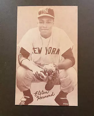 1947-66 Exhibits Postcard Size Elston Howard New York Yankees • $12.50