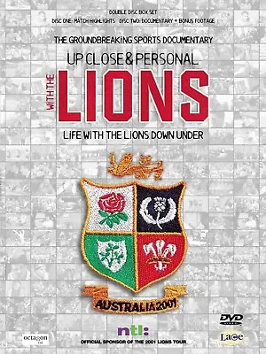 Up Close And Personal With The Lions Australia Rugby 2 Disc DVD UK NEW & SEALED • £3.99