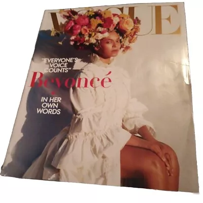 Beyonce Everyone's Voice Counts In Her Own Words Vogue Magazine September 2018 • $6.50