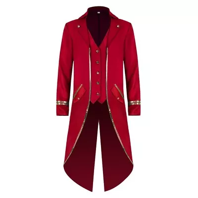 Coat Plus Size Punk Retro Tailcoat Trench Coat Victorian Coats Costume • $30.42