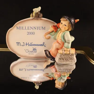 Hummel 900 Merry Wanderer Millennium 2000 Collector Plaque M J Hummel Club Nib • £55.20