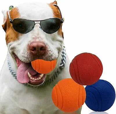 £11.95 • Buy  HIGH BOUNCING Indestructible Tough Solid Core Rubber Dog Ball Interactive Toys 