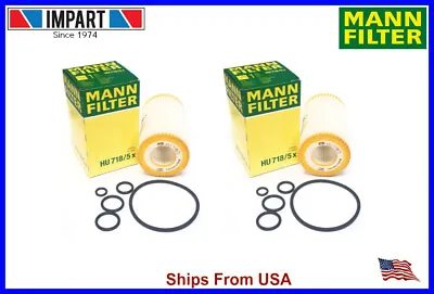 Mercedes Dodge Chrysler Mann Fleece Oil Filter Kit HU718/5x  000 180 26 09 Qty.2 • $19.20