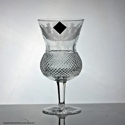 Edinburgh Crystal Thistle Pattern Water Goblet • £95