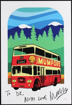 Autographed Marcus Mumford Belly Up Aspen 2022 Scrojo Poster Signed By Mumford • $249.99