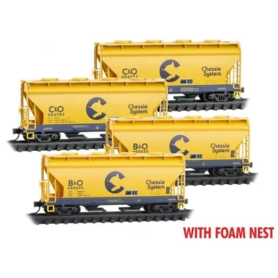 Micro-Trains 99300213 Chessie System Covered Hopper Set N Scale Freight Car • $130.46