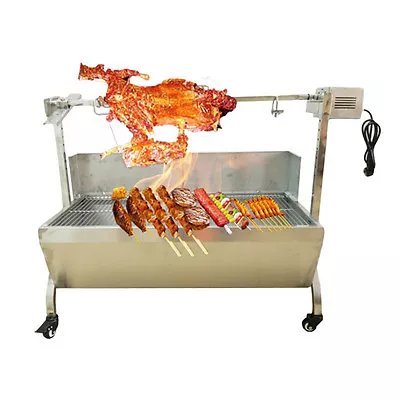 132LBS Hog Roast Machine BBQ Spit Roaster Rotisserie Grill Roasting Motor • $310