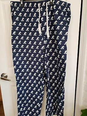 Disney Parks Mickey Mouse Lounge Pajama Pants Mens XL -  Drawstring Tie Elastic • $19.99