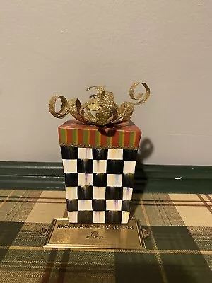 Mackenzie Childs Courtly Check Box  Ornament • $88