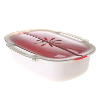 Microwave Steamer Microwave Vegetable Steamer With Lid PP Material Detachable • £12.55