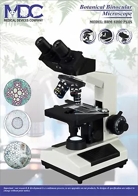 International Quality Botanical Binocular Microscope Model Bbm-4000 Plus • $995