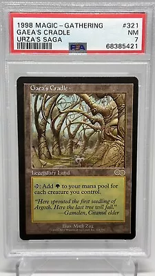 MTG Gaea's Cradle Urza's Saga 321/335 Rare Graded PSA 7 NM • $799.99