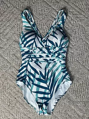 La Blanca Swimsuit 10 Swim Caribbean Current Cross Back One Piece Vista Mirage • $27.78