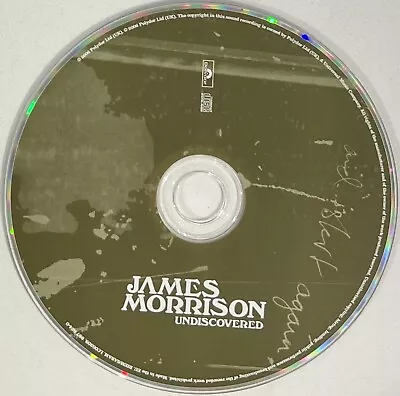 James Morrison : Undiscovered - CD Album - CD Disc Only In A Clear Sleeve • £2