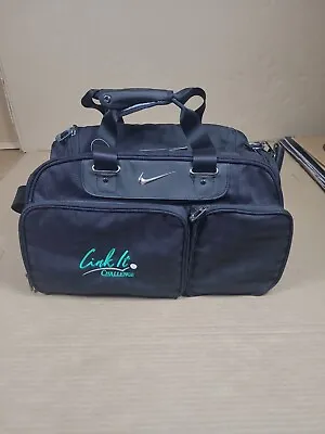 Nike Departure Golf Duffel Bag Carry On Black NWT Linnk It Challeng Logo • $80