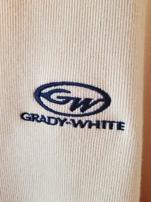 $28.99 • Buy Grady White Boats Yellow Pullover 1/4zip Sweater Mens Large Vintage Page Tuttle