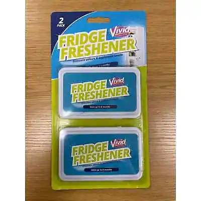 £2.85 • Buy 1YR SUPPLY Fridge Freshener Odour Smell Eliminator Kitchen Air Cleaner 2 Pack