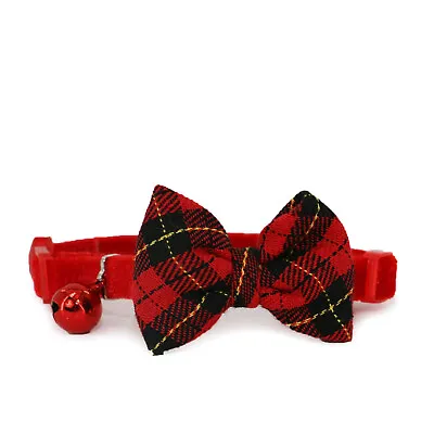 Ancol Vintage Bow Break Away Safety Cat Collar - Tartan With Bell • £7.29
