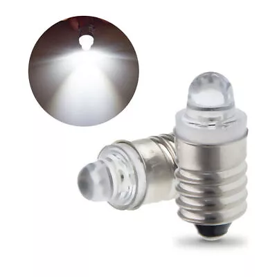 1-4 Flashlight Warm/White 3V E10 LED Bulb Screw Lamp Replace For Torch  Light • $2.58