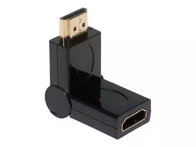 Maplin Adjustable Angle HDMI Male To HDMI Female Adapter - Black • £4.99