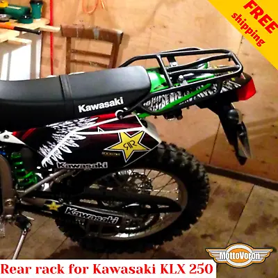 For Kawasaki KLX250 Rear Rack KLX250S Rear Luggage Rack KLX 250 SF D-Tracker X • $132.99