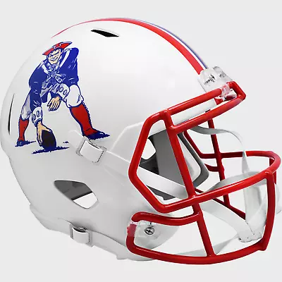 NEW ENGLAND PATRIOTS 1990-1992 THROWBACK Riddell SPEED Replica Football Helmet • $139.99