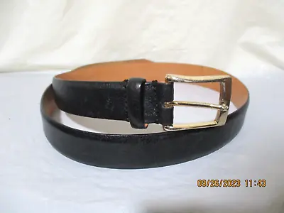 Martin Dingman Countrywear Tumbled Glove Leather Handmade Men's Black Belt Sz 38 • $39.99