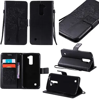 Case For LG K10 K8 V20 V30 Q8 K5 Pattern PU Leather Flip Wallet Case Phone Cover • £5.51