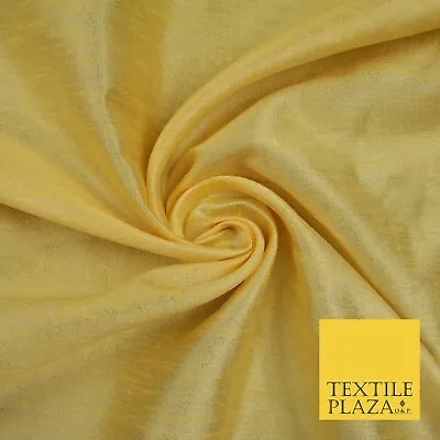 £1.50 • Buy OVER 55 COLOURS Plain Dyed Faux Dupion Raw Silk 100% Polyester Dress Fabric 44 