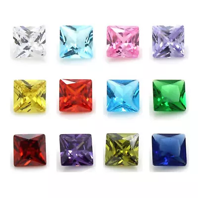 12pcs Birthstone Crystal Zircon Floating Charms For Glass Living Memory Locket • $3.49