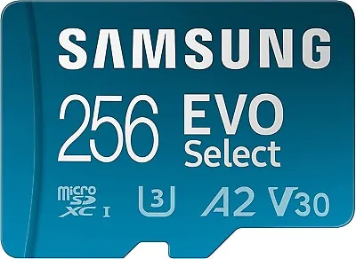 SAMSUNG EVO Select Micro SD-Memory-Card + Adapter 256GB MicroSDXC MB-ME256KA/AM • $20.31
