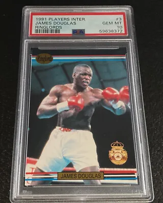 PSA 10 1991 Ringlords James Buster Douglas Rookie Card #3 Gem Mint Players Inter • $89.99